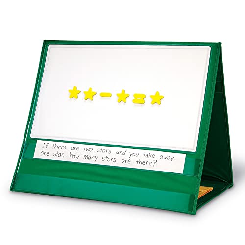 Learning Resources Write & Wipe Demonstration Tabletop Pocket Chart, Magnetic board, sentence-strip pockets, Teacher Aids, Classroom Accessories. - Image 2