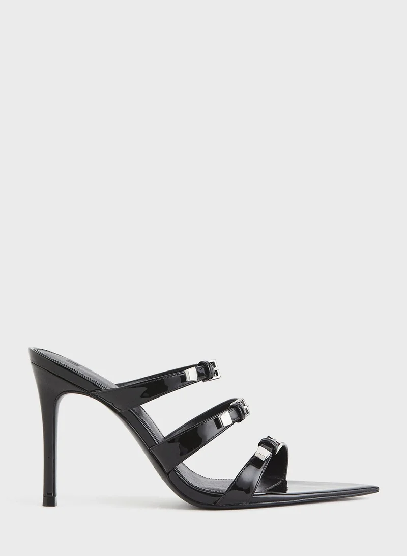 H&M Multi Strap Pointed Heel Sandals