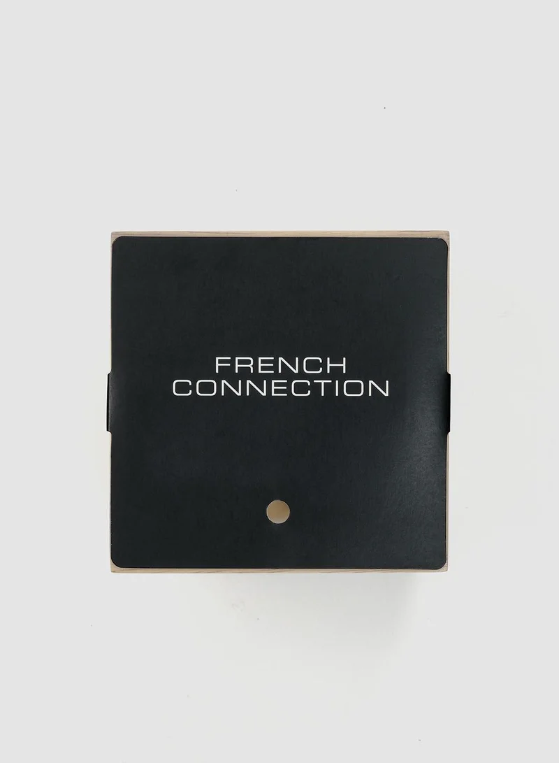 French Connection Black Wooden surround Luminous Serenity Candle 480G