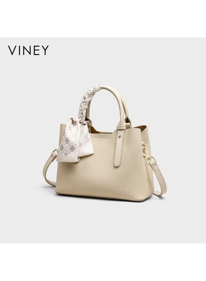 Viney Leather Handbag For Women, Large Capacity Tote Bag For Mothers, Luxury Crossbody Bag, Birthday Gift With High-end Feel For Girlfriend Or Wife - Image 2