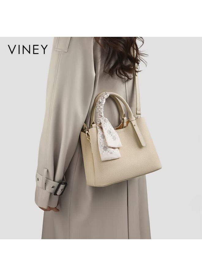 Viney Leather Handbag For Women, Large Capacity Tote Bag For Mothers, Luxury Crossbody Bag, Birthday Gift With High-end Feel For Girlfriend Or Wife - Image 1