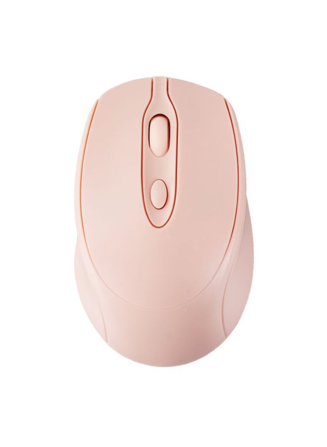 Direct Supply Wireless 2.4G/dual-mode Bluetooth Notebook Desktop Tablet Business Mouse Office Mouse-Color:Charging Dual Mode Pink - Image 1