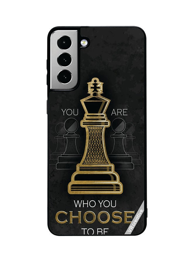 VR CREATIVE Protective Case Cover For Samsung Galaxy S21 FE 5G You Are Who You Choose To Be Design Multicolour - Image 1