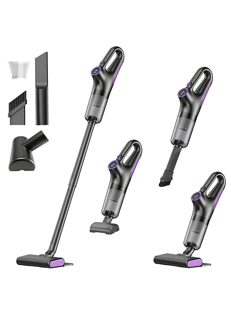 Cordless Rechargeable Vacuum Cleaner, Powerful 120W 15000Pa Suction Wet & Dry Handheld Stick Vacuum, Portable Lightweight Vacuum for Car, Home, Carpet & Pet Hair - Image 1