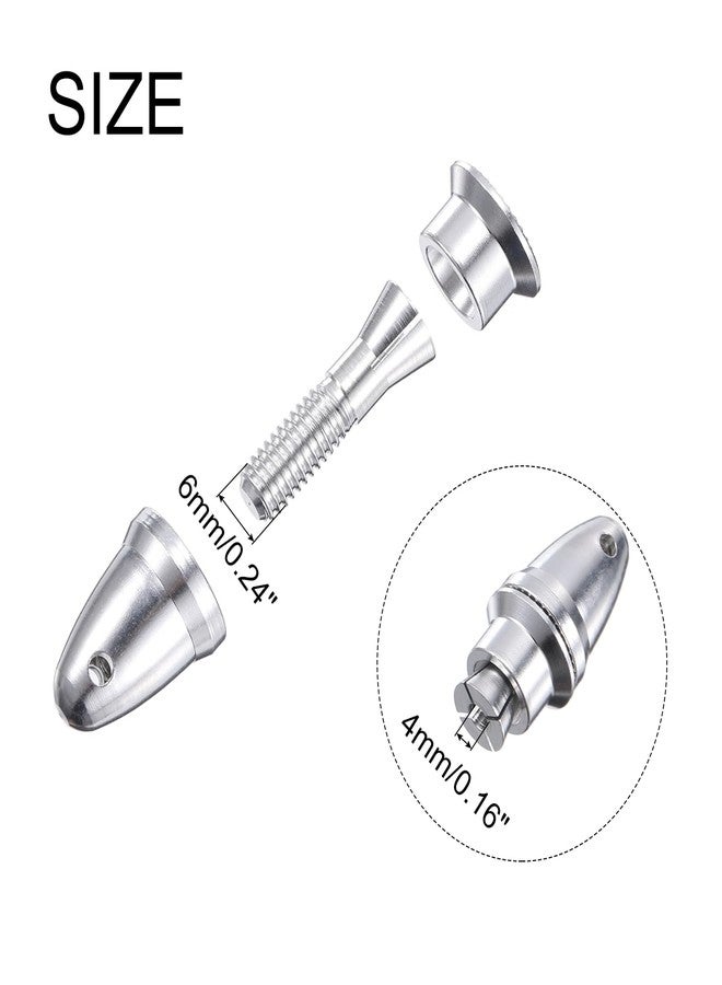 MECCANIXITY RC Plane Airplane Spinners Propeller Adapter, 4mm Aperture and 6mm Output Axle Propeller Adapter Saver for Shaft Brushless Motor Speed Controllers - Image 2