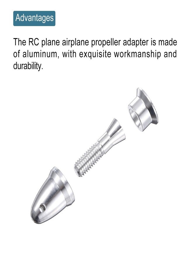MECCANIXITY RC Plane Airplane Spinners Propeller Adapter, 4mm Aperture and 6mm Output Axle Propeller Adapter Saver for Shaft Brushless Motor Speed Controllers - Image 4