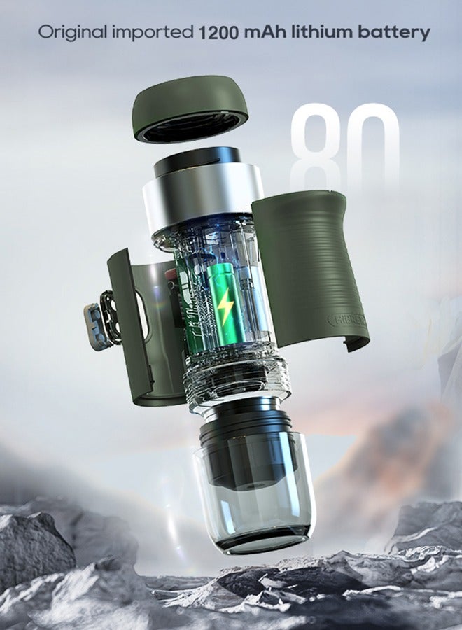 HiBREW ماكينة قهوة إسبريسو كهربائية محمولة لاسلكية HiBREW للسيارة والمنزل وصنع القهوة في المخيم تناسب كبسولات نيسبريسو دولسي - Image 2