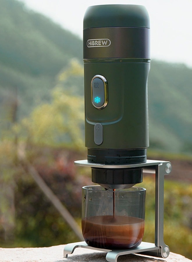 HiBREW ماكينة قهوة إسبريسو كهربائية محمولة لاسلكية HiBREW للسيارة والمنزل وصنع القهوة في المخيم تناسب كبسولات نيسبريسو دولسي - Image 3