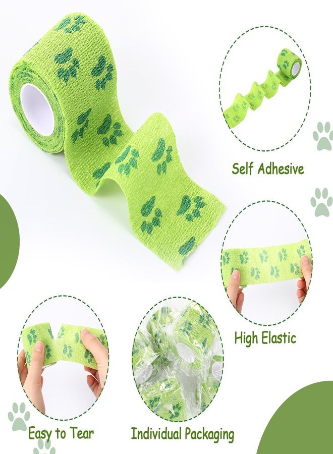 Threlaco 6 Rolls No Chew Bandage for Dogs Bitter Bandage Wrap for Dogs Wound Wrap (Green,2 Inches X 5 yd) - Image 3