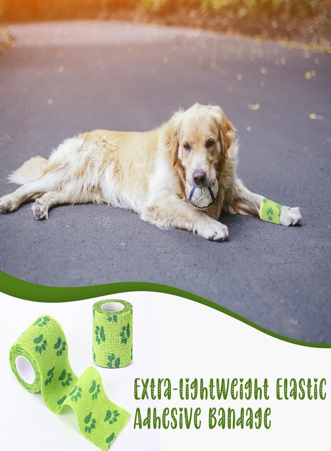 Threlaco 6 Rolls No Chew Bandage for Dogs Bitter Bandage Wrap for Dogs Wound Wrap (Green,2 Inches X 5 yd) - Image 5