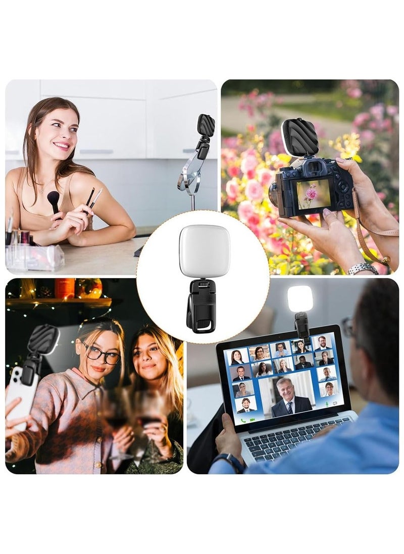 Generic - Selfie Light, Portable Full-Screen Fill Light with 3 Lighting Modes Adjusted 3 Color Clip Camera Light Rechargeable Lightweight Pocket LED Selfie Light - Image 1