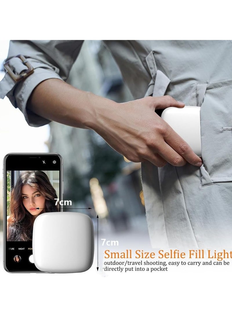 Generic - Selfie Light, Portable Full-Screen Fill Light with 3 Lighting Modes Adjusted 3 Color Clip Camera Light Rechargeable Lightweight Pocket LED Selfie Light - Image 1