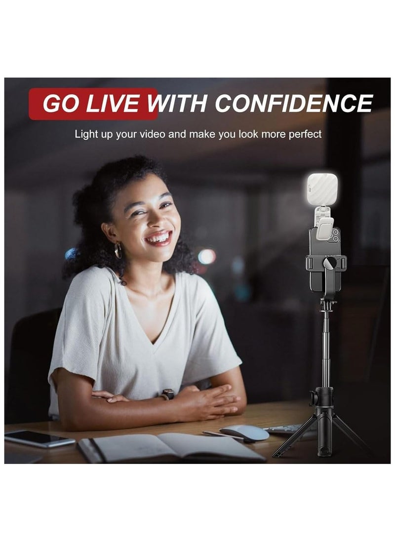 Generic - Selfie Light, Portable Full-Screen Fill Light with 3 Lighting Modes Adjusted 3 Color Clip Camera Light Rechargeable Lightweight Pocket LED Selfie Light - Image 1
