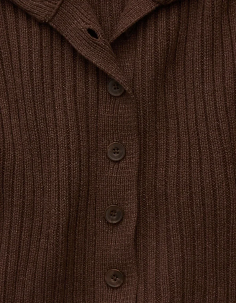 American Eagle  AE Button Up Mock Neck Cardigan Sweater for Women | Best Price UAE