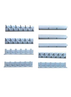 9 Pieces Adhesive Wall Mount Hooks Holder Jewelry Organizer