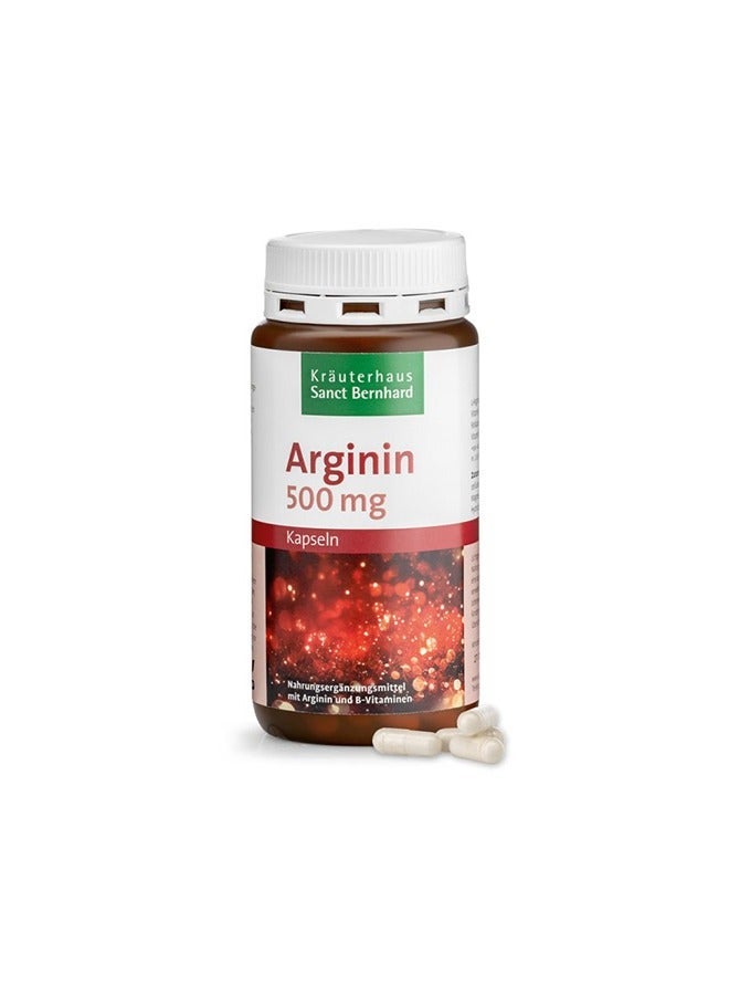 Sanct Bernhard Arginine – 500 mg Supports Healthy Blood Circulation Supports Heart and Cardiovascular Health 150 Capsules – Made in Germany - Image 1
