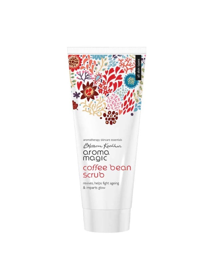 Aroma Magic Coffee Bean Scrub | Treats blackheads, brightens, clears pores, & protects skin With shea butter, olive oil, honey, lemongrass, juniper berry & grapefruit essential oil | All Skin - 100 ml - Image 1
