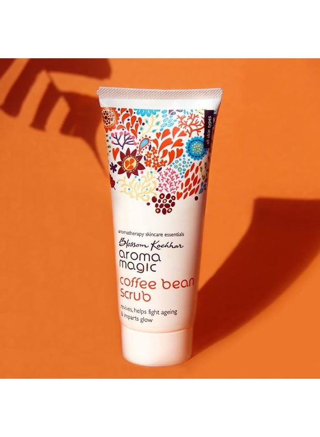 Aroma Magic Coffee Bean Scrub | Treats blackheads, brightens, clears pores, & protects skin With shea butter, olive oil, honey, lemongrass, juniper berry & grapefruit essential oil | All Skin - 100 ml - Image 3