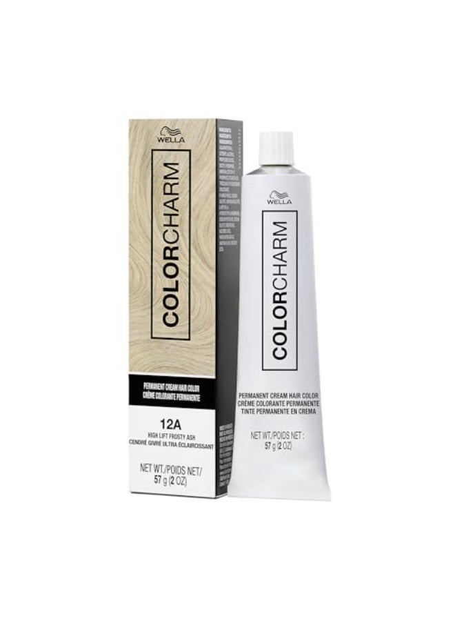 COLORCHARM Permanent Cream Hair Color 12A High Lift Frosty Ash 2 oz - Image 1