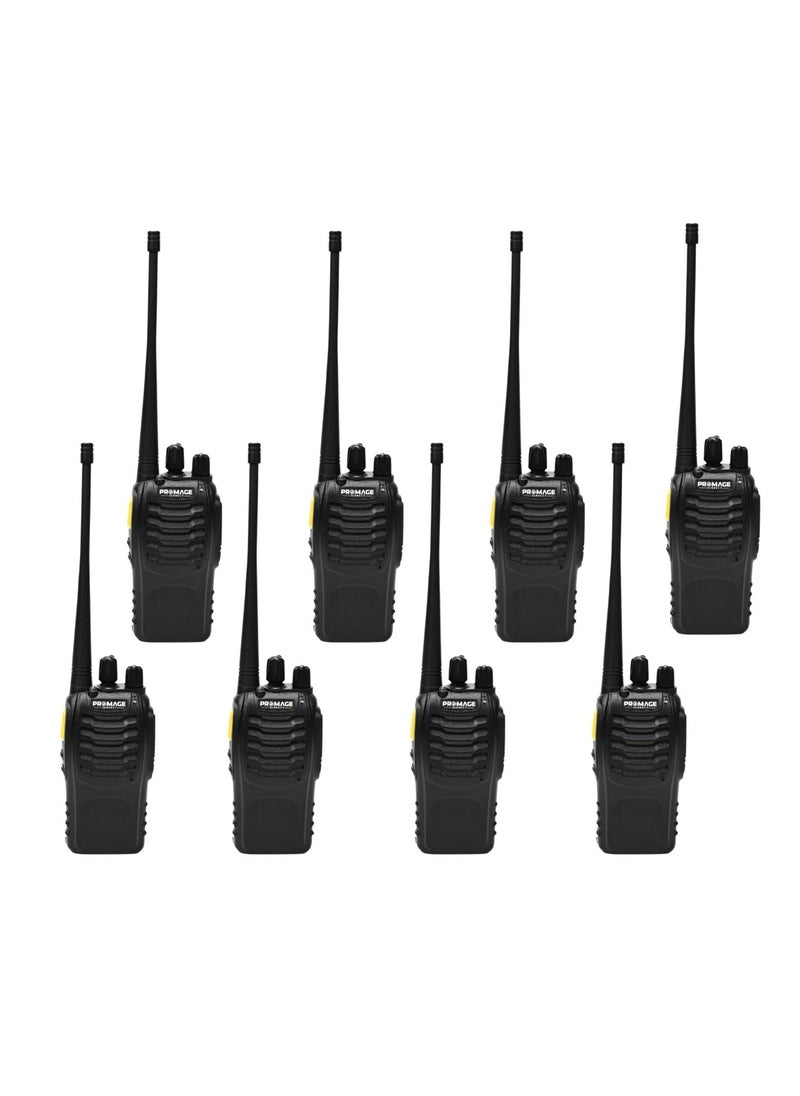 PROMAGE PROMAGE CONNECT PC-WT710 Portable Radio Station Eight Pack, Compact And Lightweight Design, 1500 mAh Battery, Hands-free, For Outdoor Activities And Industrial Communication | 8 Pack  - Image 1