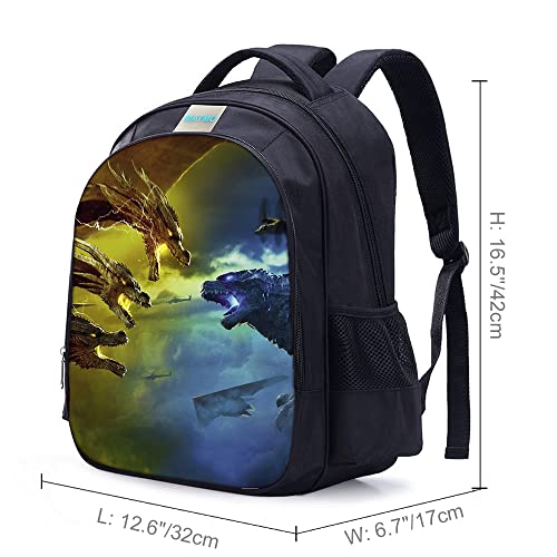 MATMO Monster Dinosaur Backpack for Boys School - Kids Bookbag (12L) - Image 2