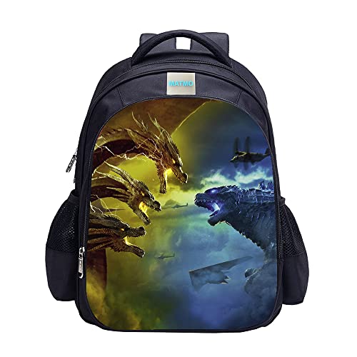 MATMO Monster Dinosaur Backpack for Boys School - Kids Bookbag (12L) - Image 1