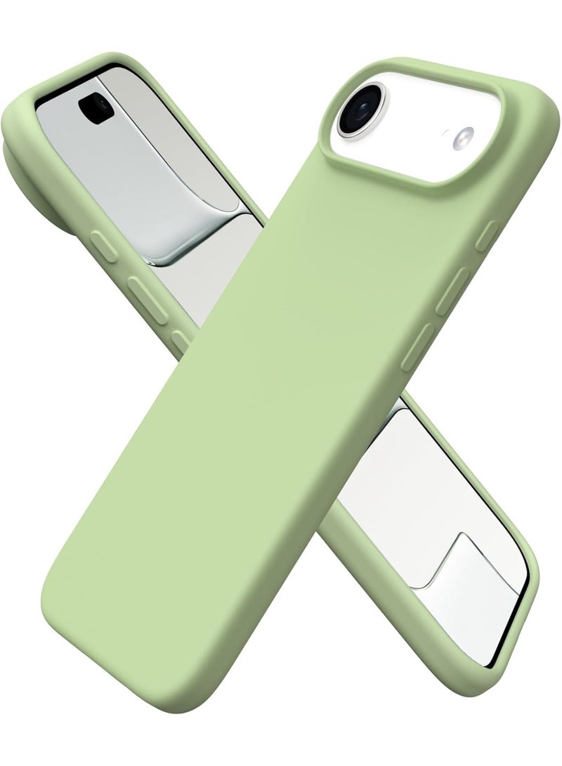 ACLIX Silicone Case Compatible with iPhone 17 Air, Slim Liquid Silicone Phone Case with 3-Layer Soft Rubber Shockproof Bumper with TPU Lining (Matcha) - Image 1