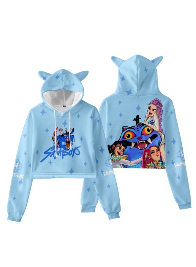 general K-POP: Demon Hunting Girl Group Printed Hoodie suitable for daily outings or styling making fans unable to put it down - Image 1