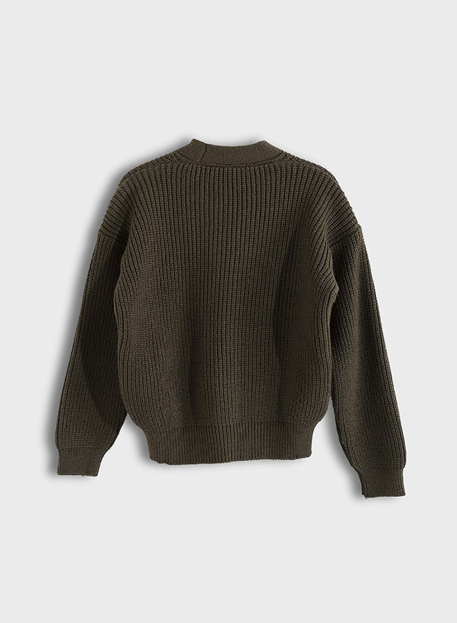 Red Circle Kids Unisex Pullover Buttons - Image 2