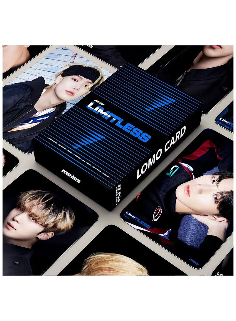 NIBEMINENT 55 Pcs Kpop ATEEZ LIMITLESS Lomo Cards Card For Fans Collection Gifts - Image 3