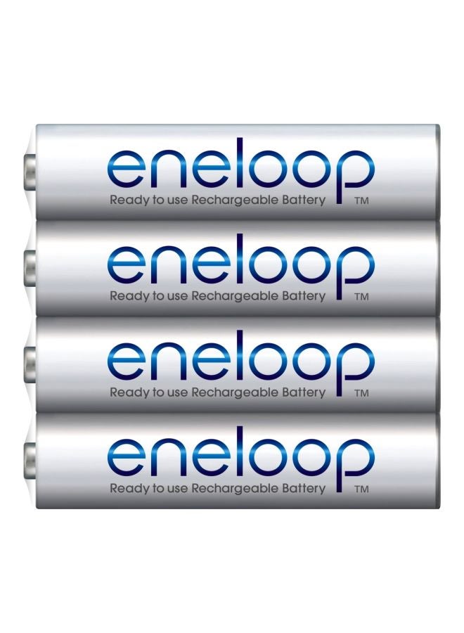 Panasonic 4-Piece Eneloop Aaa Micro Rechargeable Batteries White - Image 1