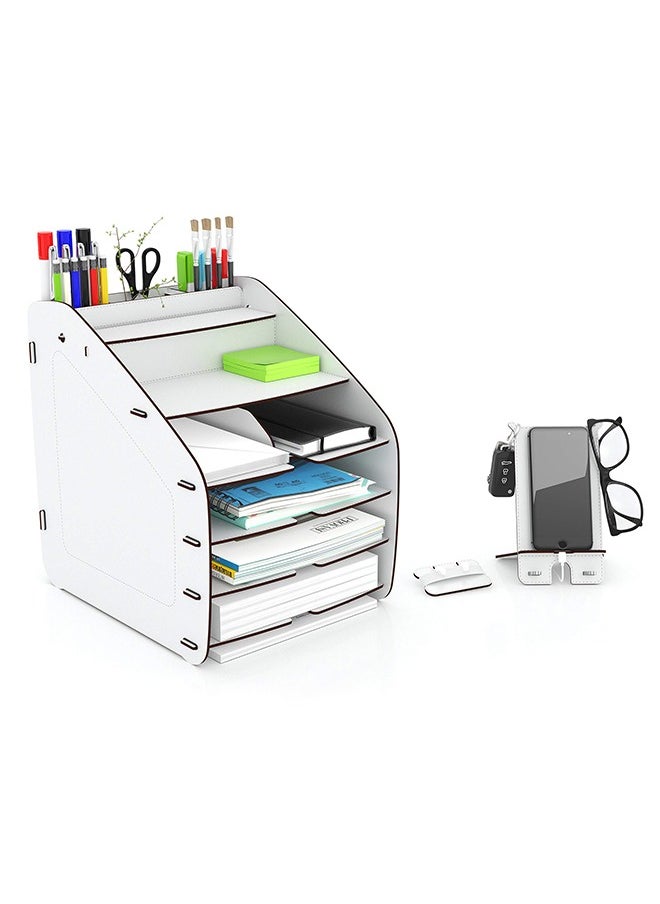Home Canvas - HC Home Canvas Cosmo Organizer (White, Large) - Image 1