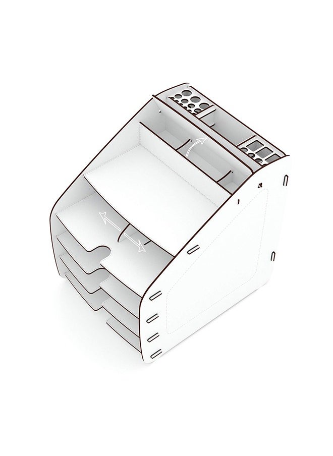 Home Canvas - HC Home Canvas Cosmo Organizer (White, Large) - Image 1