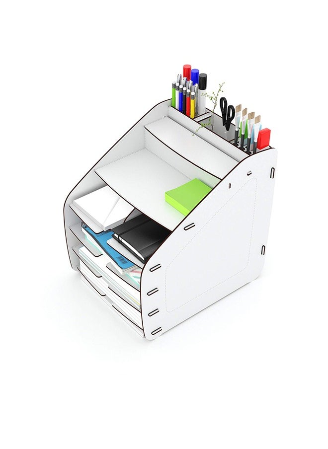 Home Canvas - HC Home Canvas Cosmo Organizer (White, Large) - Image 1