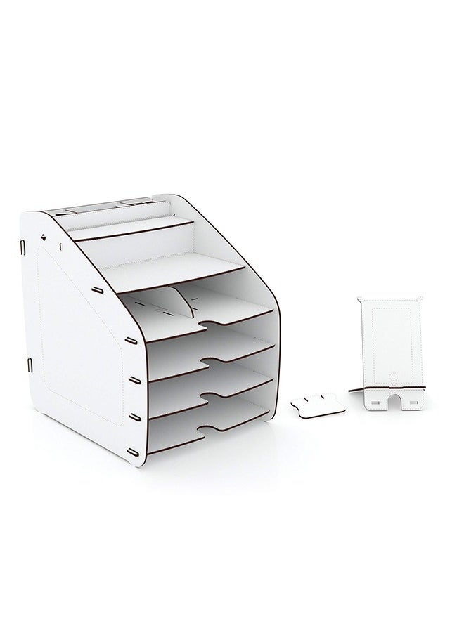 Home Canvas - HC Home Canvas Cosmo Organizer (White, Large) - Image 1