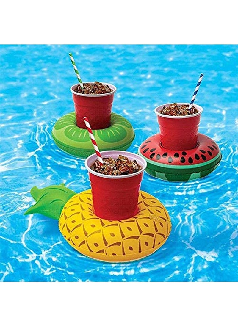 MarlaMall - 15 Pack Inflatable Drink Holder,Pool Drink Holder Pool Lounge Float With Cup Holder,Cup Floaties For Pool Palm Tree Drink Float for Pool Party & Kids Water Bath Fun Toys - Image 1