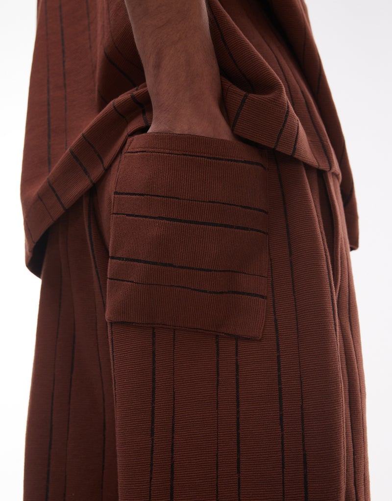 TOPMAN Textured Stripe Straight Fit Jogger - Image 3