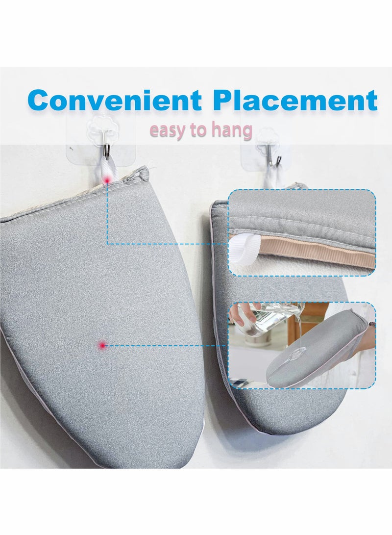 Steamer Glove, 2 Pcs Heat Resistant Protective Ironing Glove with Finger Loop for Clothes, for Ironing Board, Steam Iron Board, Hand-Held Ironing Board, Ironing Ironing Table Ironing Rack - Image 4