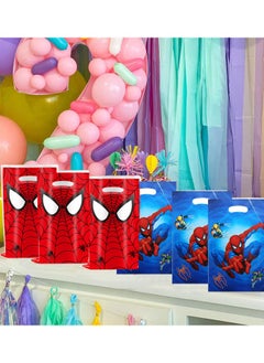 Party 40 PCS Spider-Man Birthday Party Supplies Cartoon Candy Bag Tote Bag Kids Gift Bag Adult Birthday Party Decorations  - Image 3
