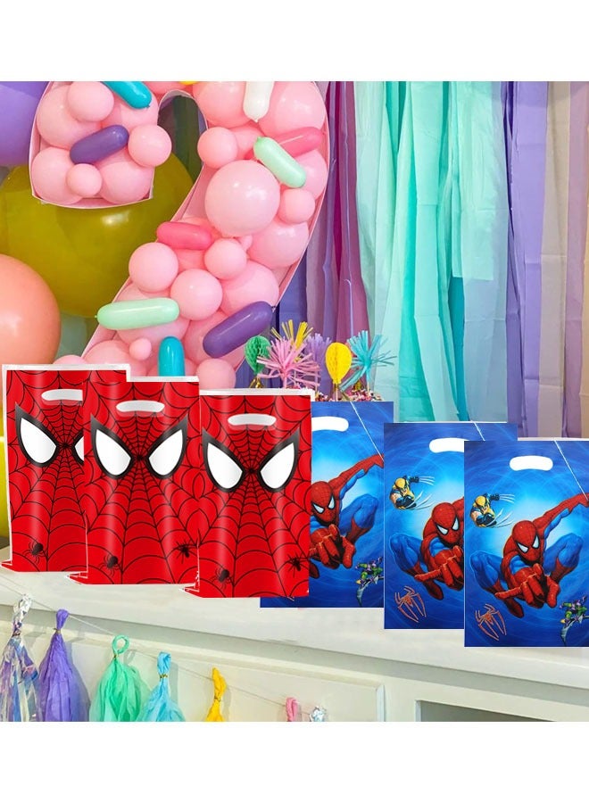 Party 40 PCS Spider-Man Birthday Party Supplies Cartoon Candy Bag Tote Bag Kids Gift Bag Adult Birthday Party Decorations  - Image 3