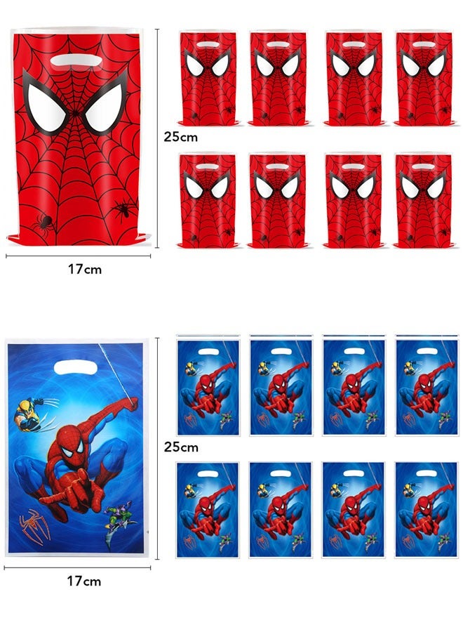 Party 40 PCS Spider-Man Birthday Party Supplies Cartoon Candy Bag Tote Bag Kids Gift Bag Adult Birthday Party Decorations  - Image 2