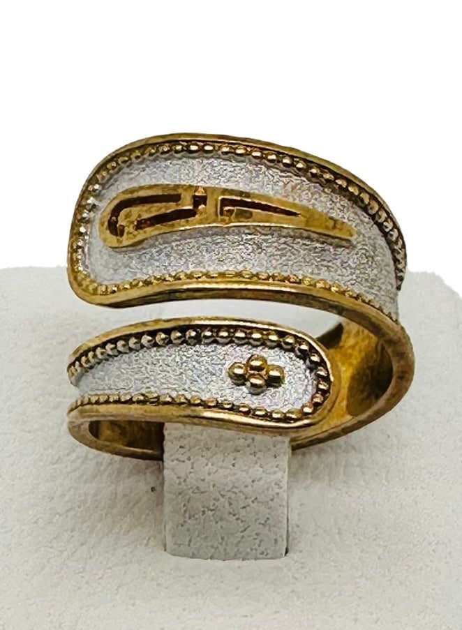 بي تي سي إيلا - خاتم فضة مطلي بالذهب (SIL0443) - Image 2