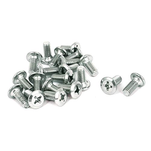 uxcell M6x15mm Male Thread Phillips Flat Head Bolt Screw Suitable for Double Bed Furniture TV Rack Wall Hanging 20pcs - Image 1