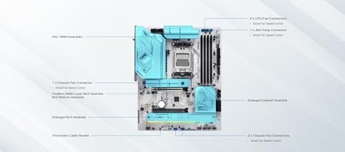ASRock لوحة أم ASRock X870 Steel Legend WiFi 7 لمعالجات AMD Ryzen مقبس AM5 ATX DDR5 DIMMs 8000 MHz 256 GB SATA3 6.0 Gb/s USB4 M.2 - Image 4