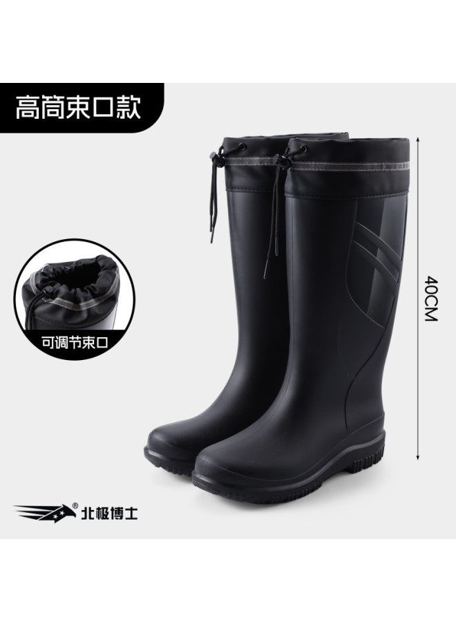 Rain Boots Fashion, Men's And Women's Waterproof And Non-slip Rain Boots, Adult Wear-resistant Water Shoes, Rubber Shoes, Long Boots, Outer Wear Overshoes