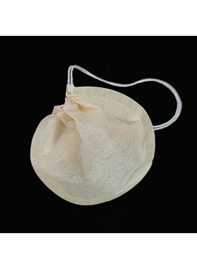 100-Piece Tea Bags for Loose Leaf Tea Empty Tea Bags Disposable Round Natural Tea Filter Bags - Image 2