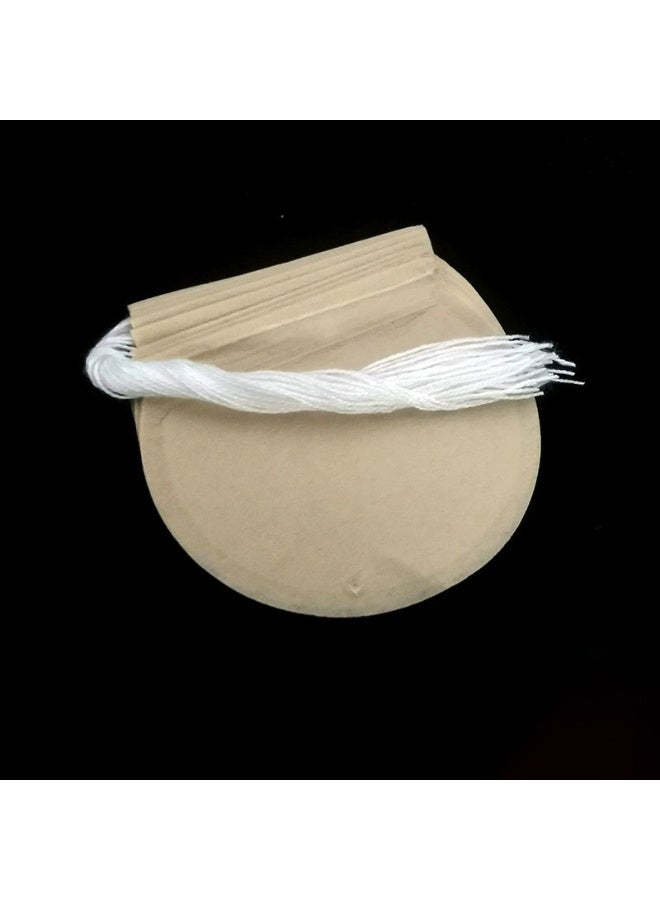 100-Piece Tea Bags for Loose Leaf Tea Empty Tea Bags Disposable Round Natural Tea Filter Bags - Image 4