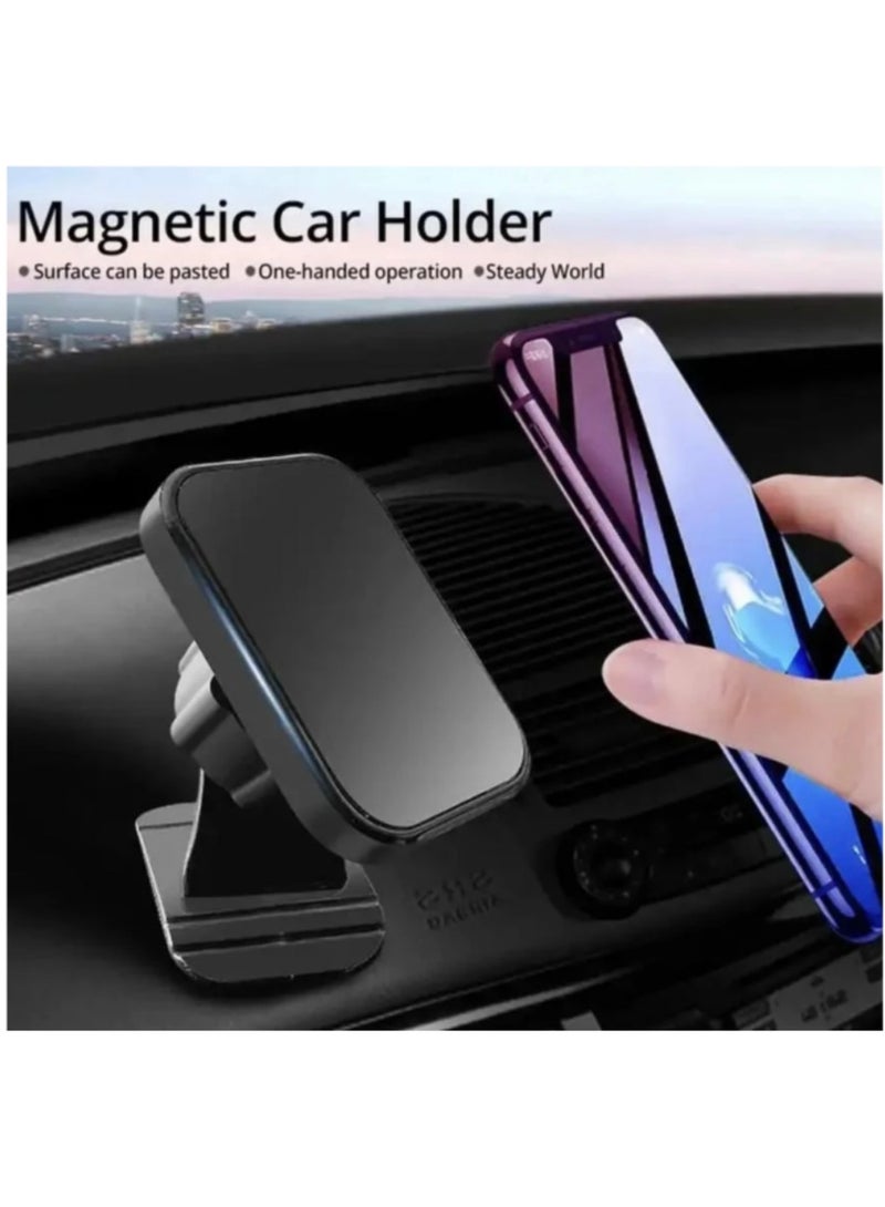 Magnetic car phone holder with accessories - Image 1