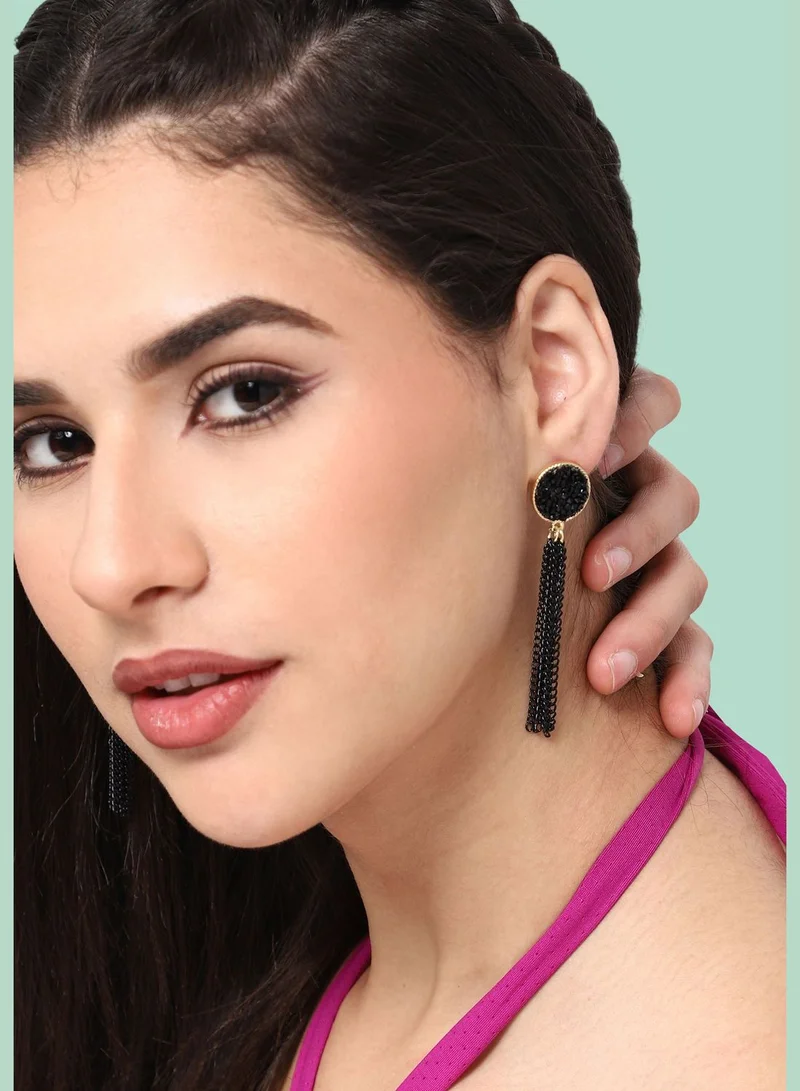 SOHI Gold Plated Party Designer Drop Earring For Women