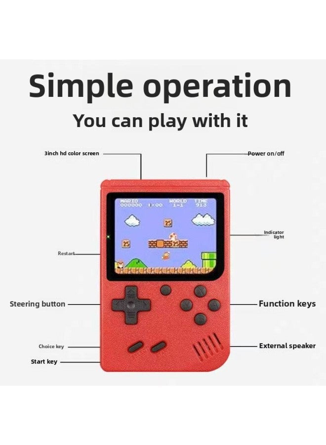 SUP Handheld Large Screen Game Machine Double FC Classic Super Mary Home TV Game Machine Retro Nostalgia-Product Color:Single 2.8inch-Model:400 In One White - Image 5